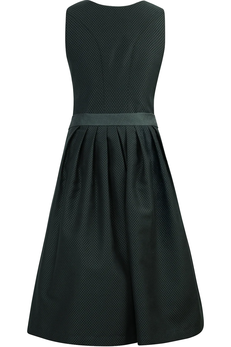 Midi-Dirndl mit Pünktchenmuster Wackersberg - waldgrün