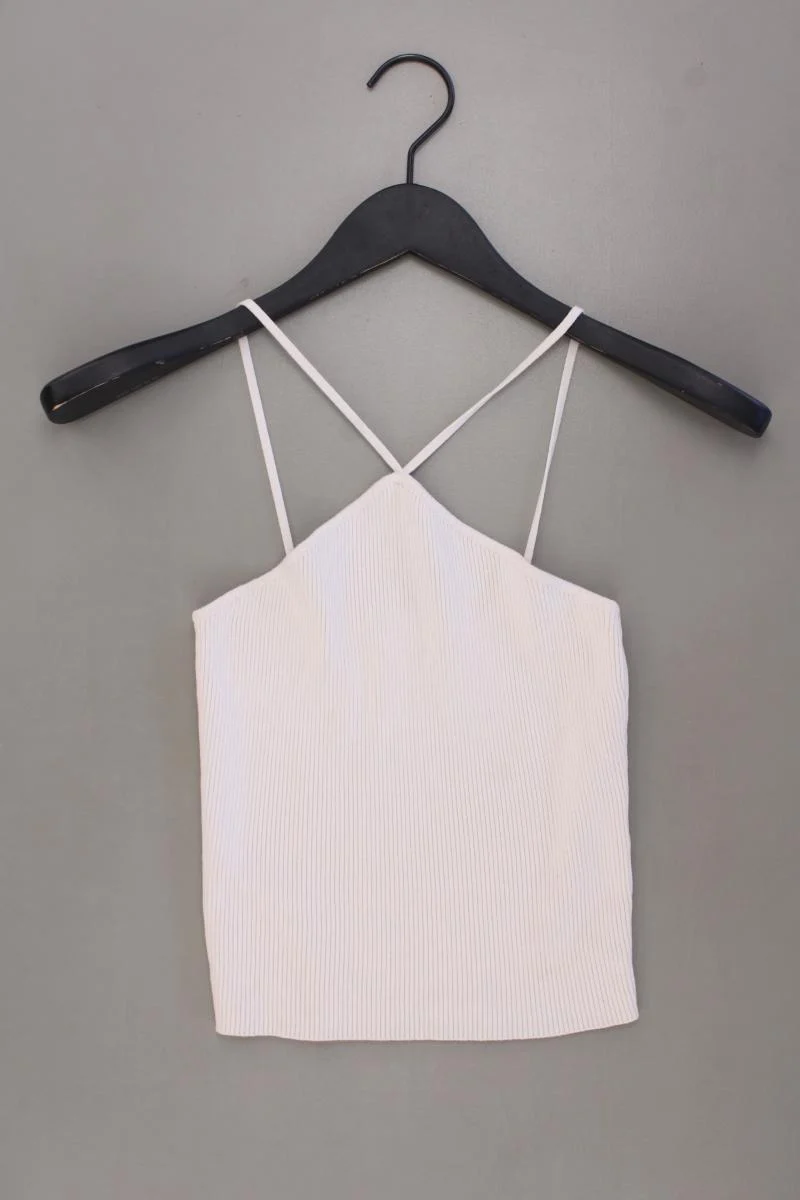 Zara Spaghetti-Top Gr. S neuwertig creme aus Viskose