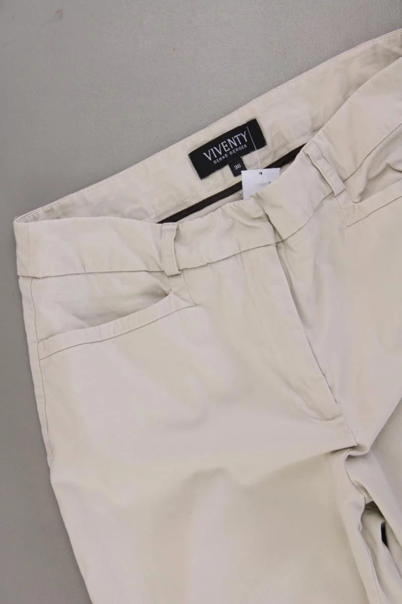 Viventy Bernd Berger Hose Gr. 36 creme aus Baumwolle