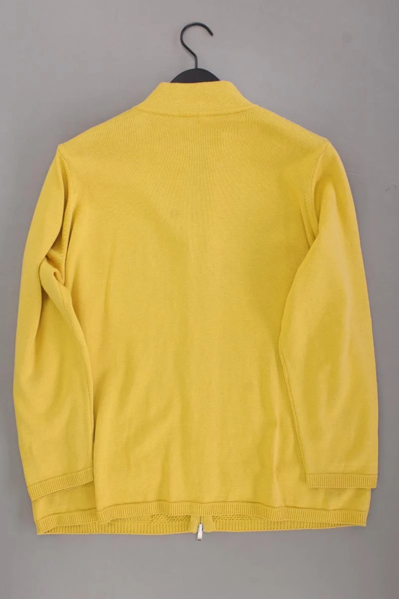 Rabe Strickjacke Gr. 48 neuwertig Langarm gelb aus Baumwolle