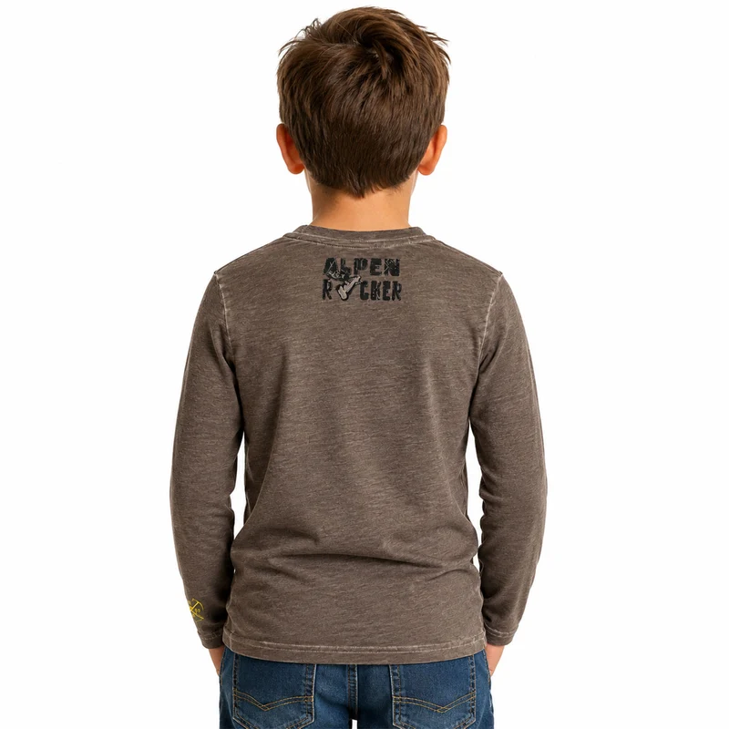 BONDI Jungen Langarmshirt "Wild Life" 29905 | Braun