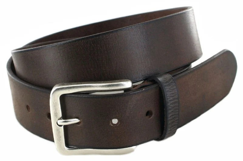 V4511-680 Unisex Dunkelbraun Ledergürtel