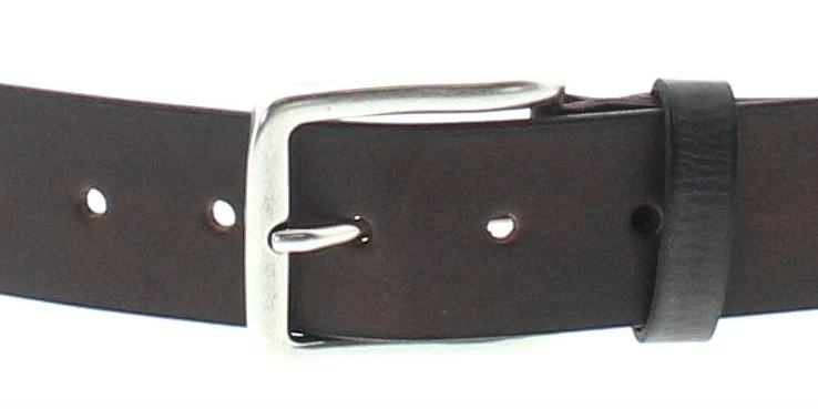 V4511-680 Unisex Dunkelbraun Ledergürtel