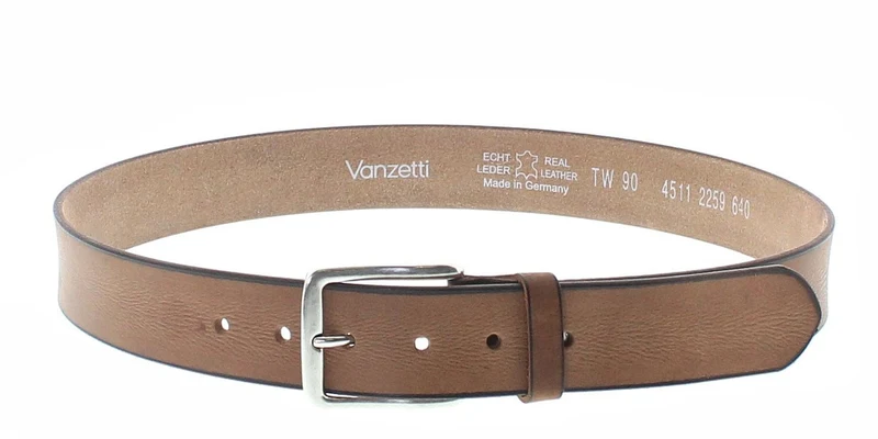 V4511-640 Unisex Ledergürtel Cognac