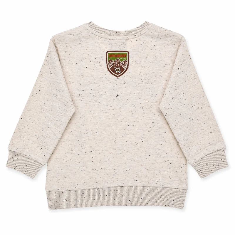 BONDI Jungen Sweatshirt "Gipfelkraxler" 91835 | Beige Melange