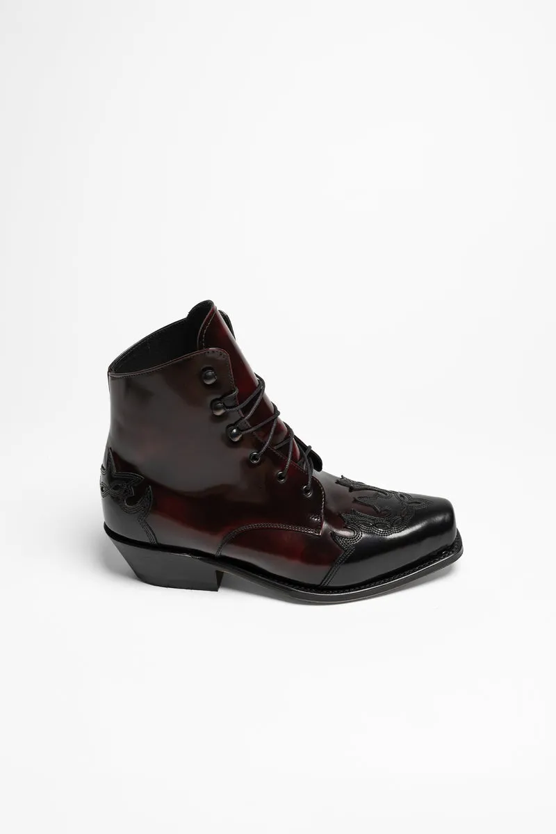 16008 58 SAM Damen Schwarz Rot