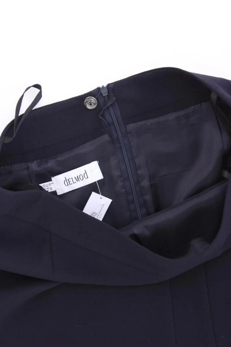 Delmod Bleistiftrock Gr. Kurzgröße 20 blau aus Polyester