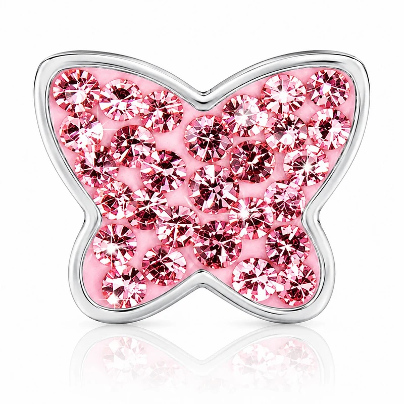 LUISIA® Ohrringe "Schmetterling" mit Kristallen von Swarovski® | Rosa