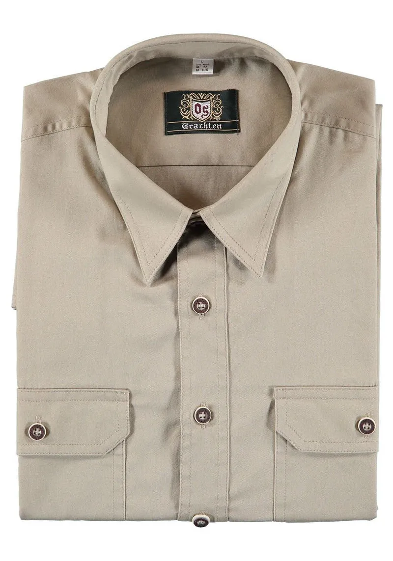 Herrenhemd Hartmut beige langarm