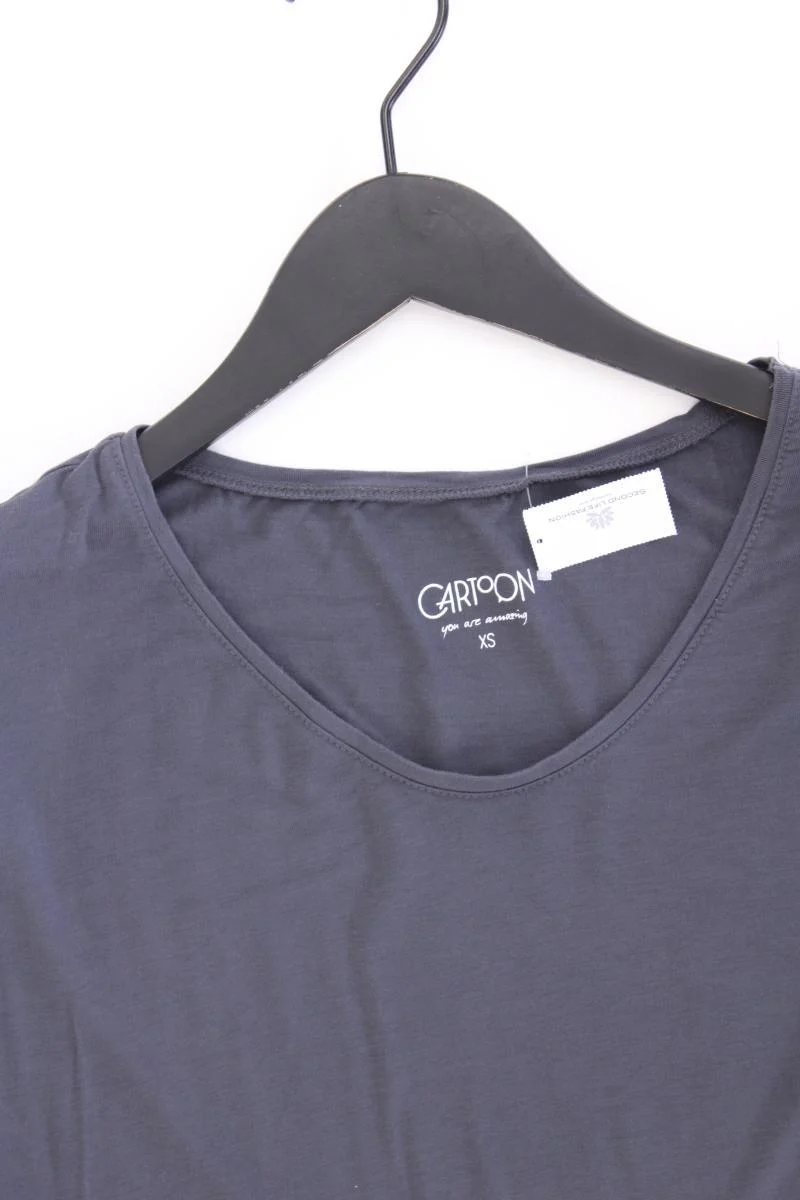 Cartoon T-Shirt Gr. XS Kurzarm grau