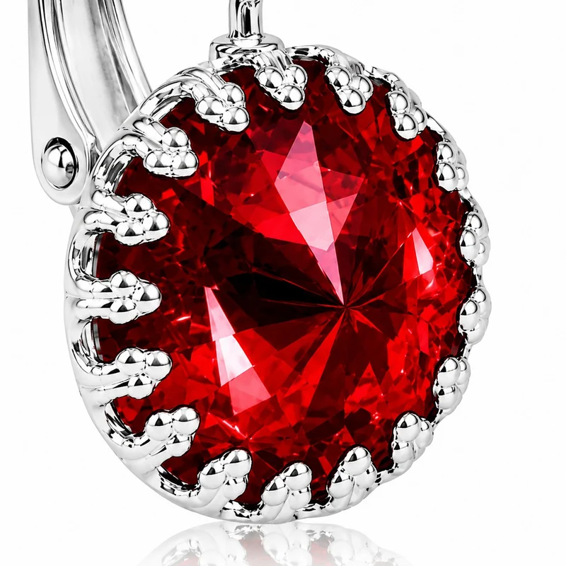 LUISIA® Kronen Ohrringe "Vivana" mit Kristallen von Swarovski® | Light Siam