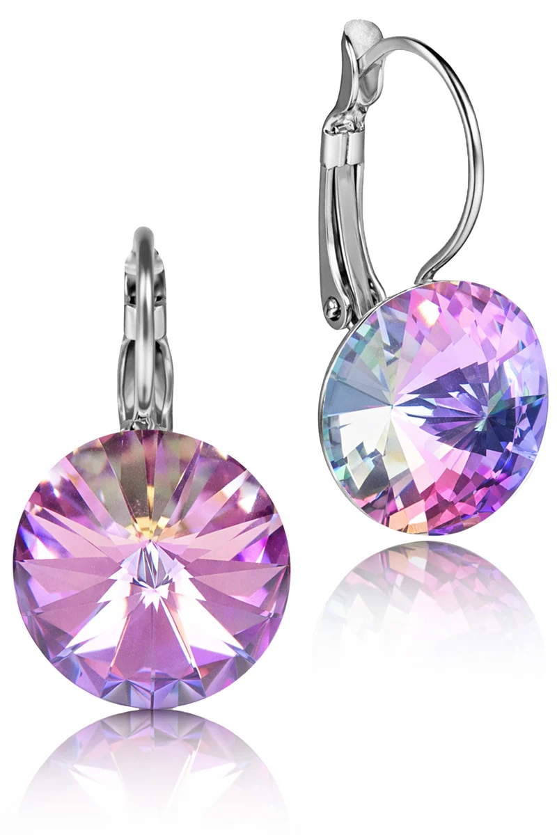 LUISIA® Ohrringe Rivoli mit Kristallen von Swarovski® 14 mm | Vitrail Light