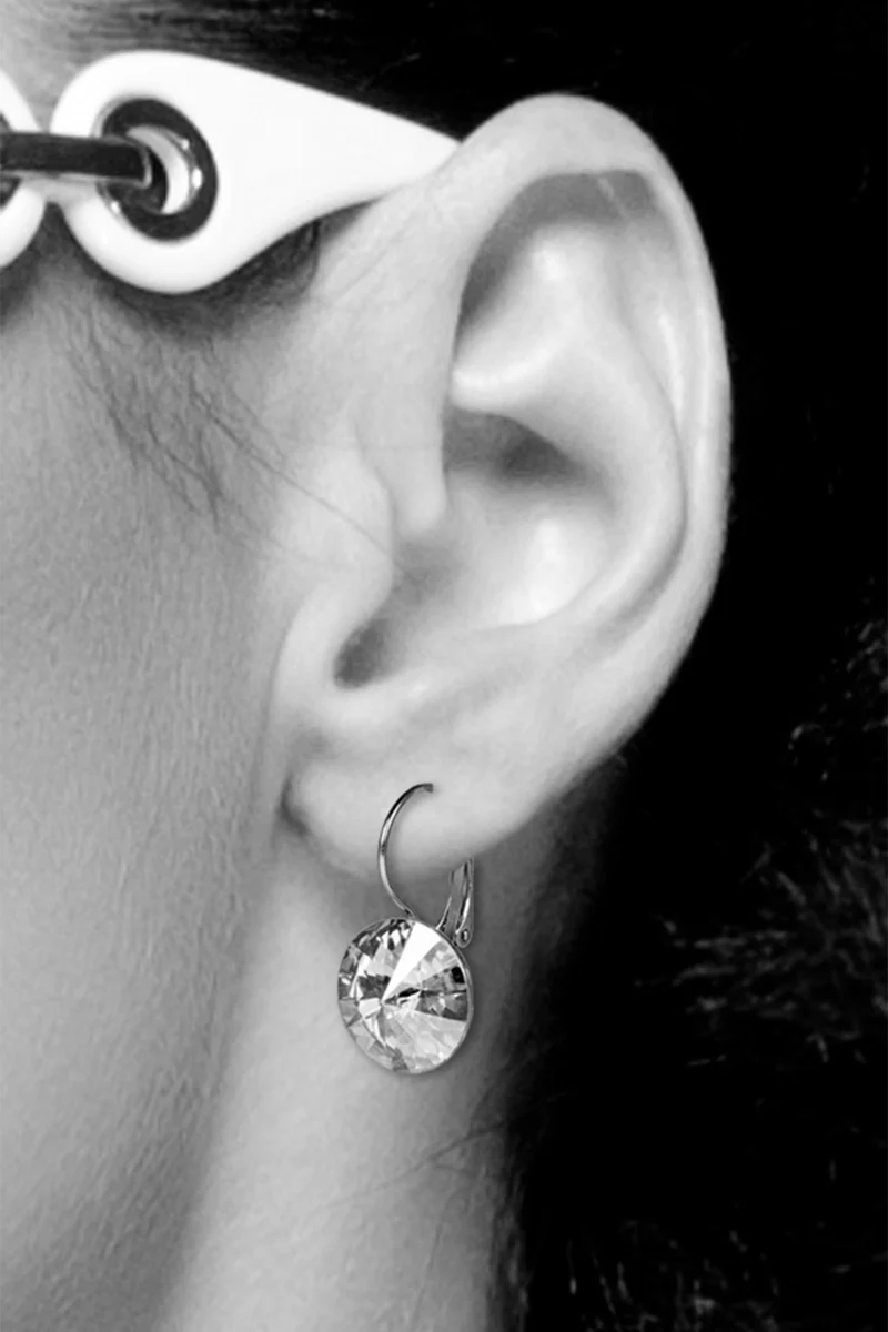 LUISIA® Ohrringe Rivoli mit Kristallen von Swarovski® 14 mm | Vitrail Light
