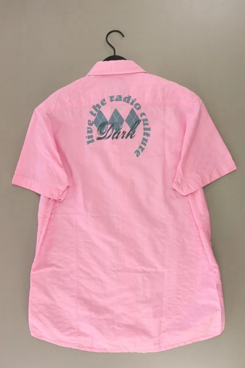 Springfield Kurzarmhemd für Herren Gr. XL rosa aus Baumwolle