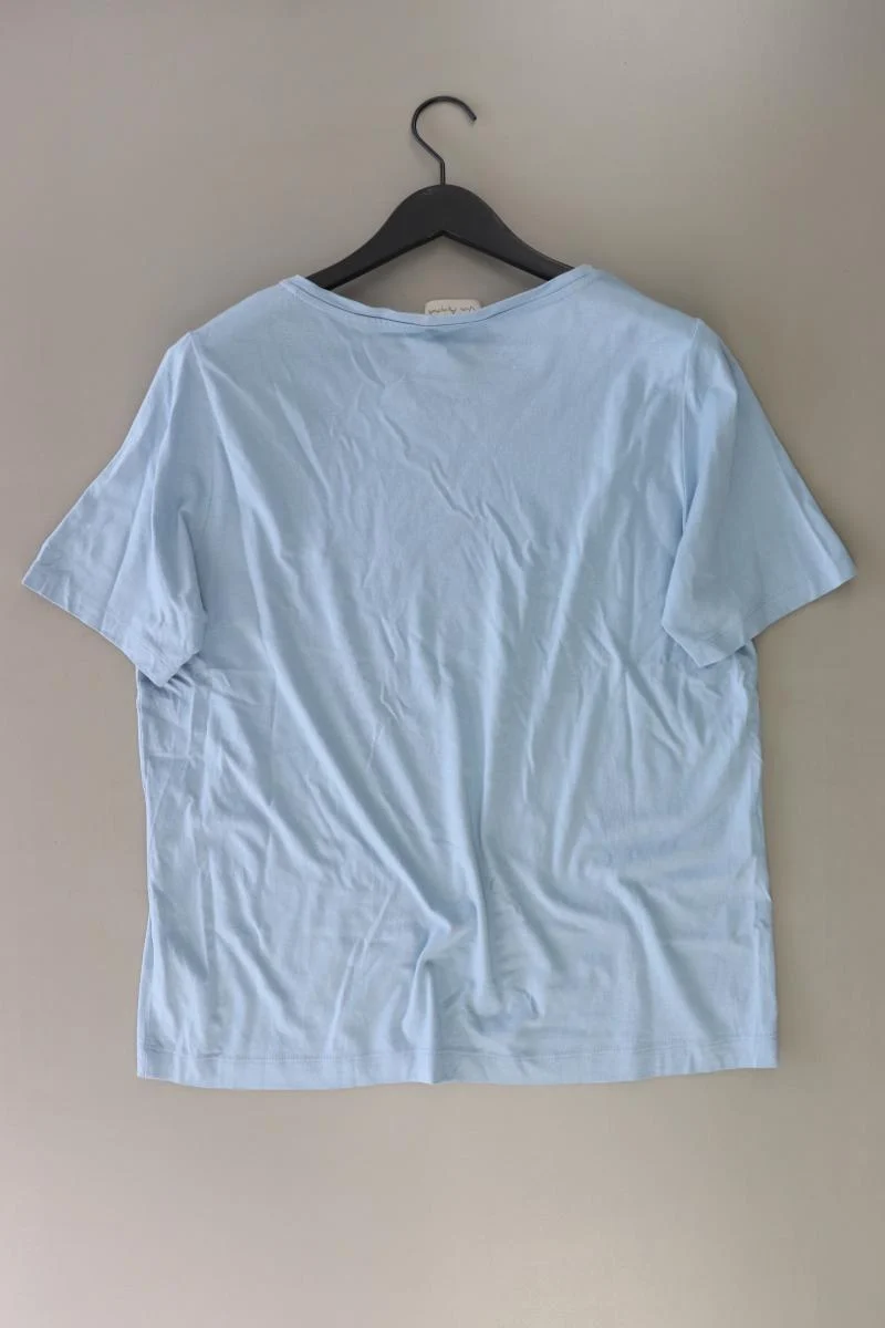 Via Appia T-Shirt Gr. 44 Kurzarm blau aus Baumwolle