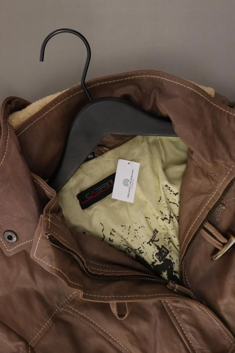 Cabrini Lederjacke Gr. 40 braun