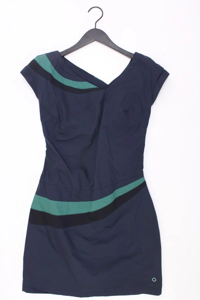 Skunkfunk Etuikleid Gr. XS Kurzarm blau aus Baumwolle