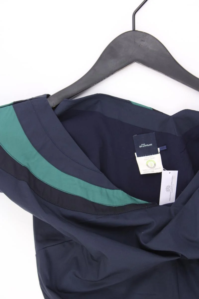 Skunkfunk Etuikleid Gr. XS Kurzarm blau aus Baumwolle