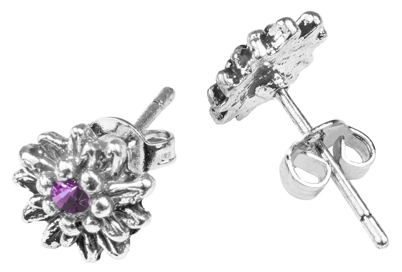 LUISIA® Edelweiß Ohrringe Marla mit Premium Kristallen - Lila