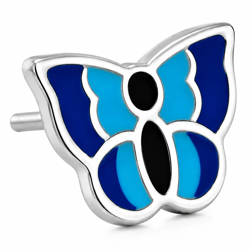 LUISIA® Ohrstecker "Schmetterling" E-15470-2 | Blau