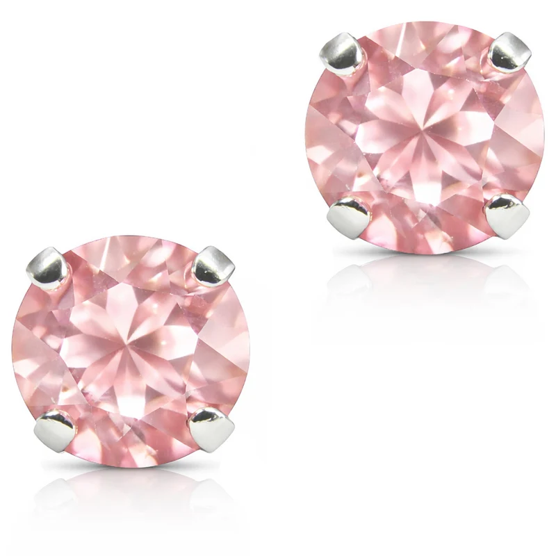 LUISIA® Ohrringe "Emily" mit Premium Kristallen 9 mm | Rosé