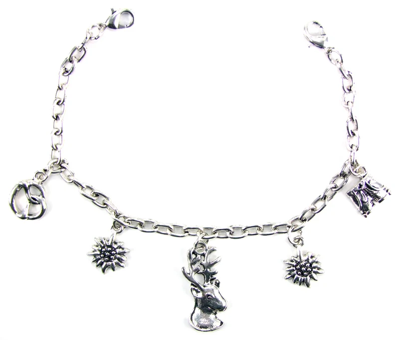 Dirndl Charivari Kette mit Hirschkopf