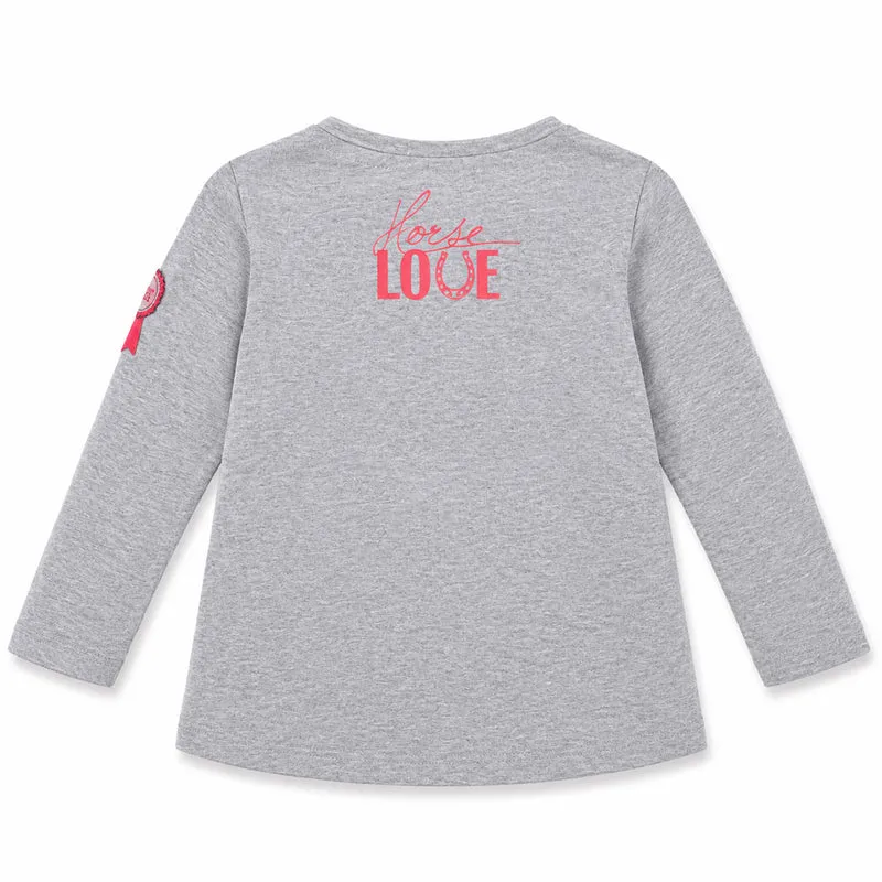 BONDI Langarmshirt "Pferdekopf" 36185 | Grau