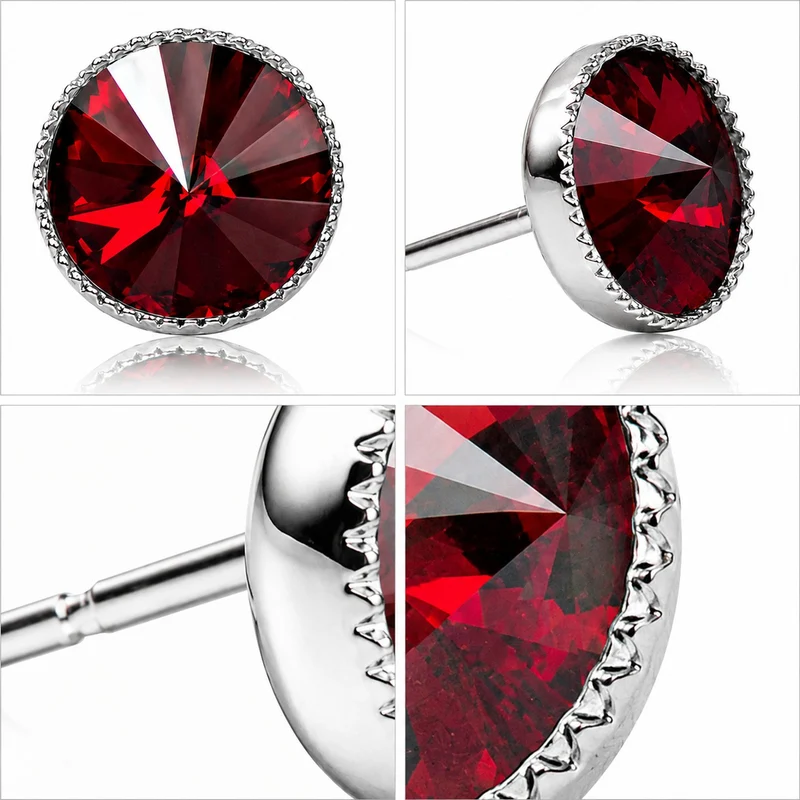 LUISIA® Solitär Ohrstecker "Joy" mit Kristallen von Swarovski® | Siam