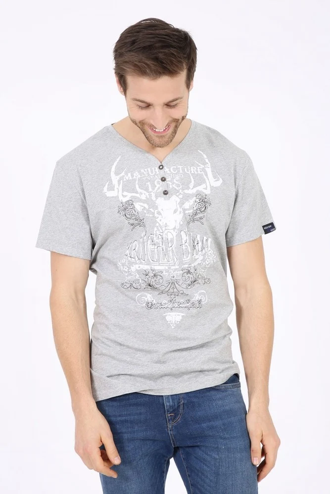 Krüger BUAM T-Shirt Trachtenheld | Grau