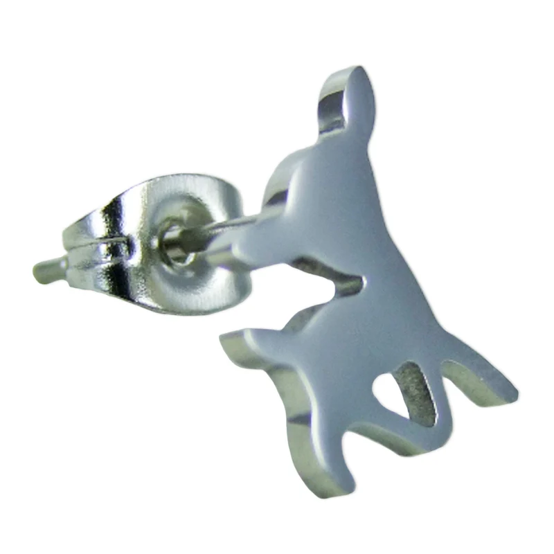 Edelstahl Ohrstecker Rehkitz