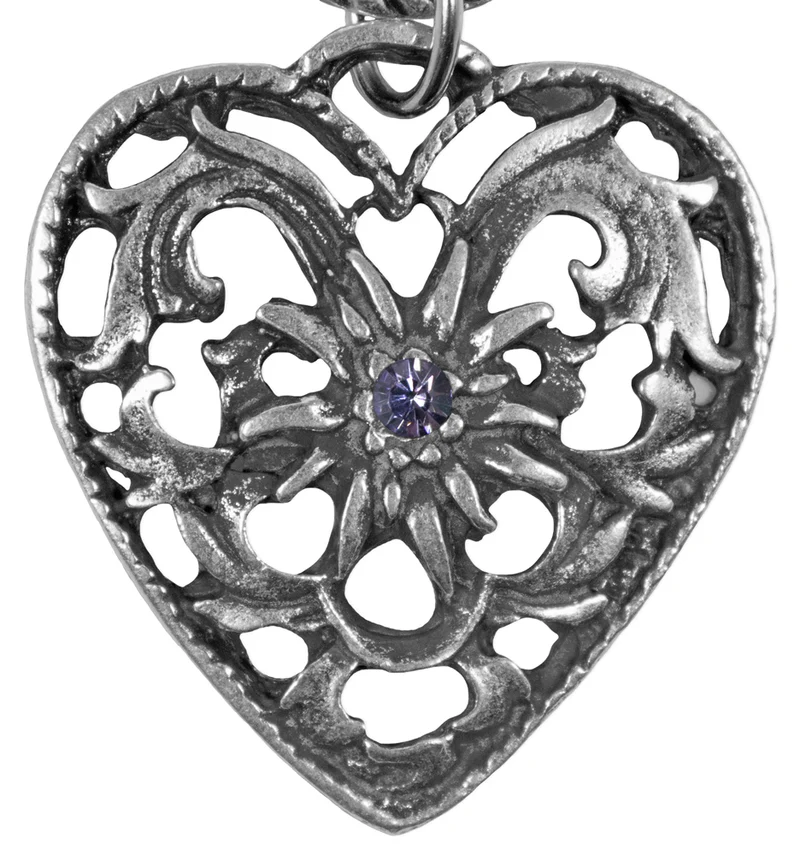 Charivari Kette mit Herz - Flieder