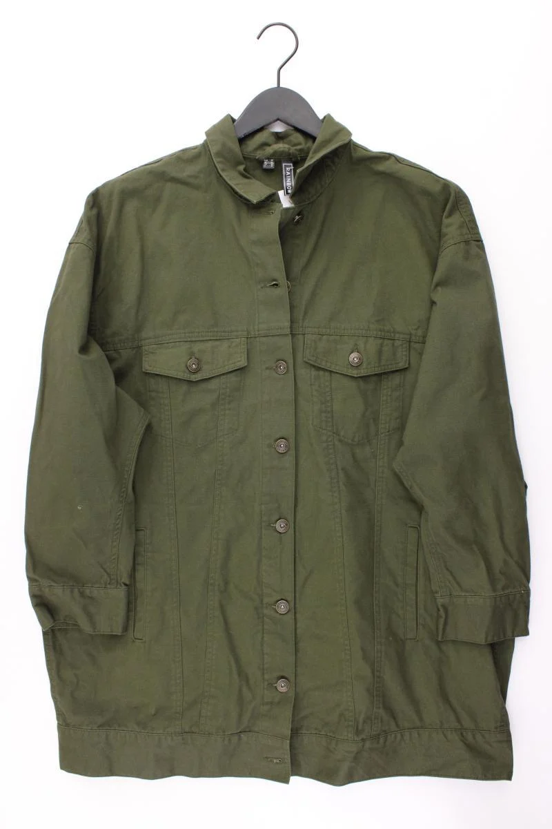 Rainbow Übergangsjacke Gr. 46 olivgrün aus Baumwolle