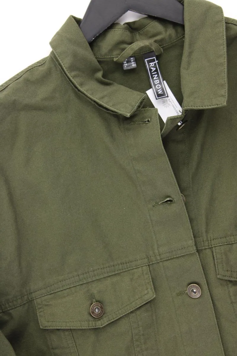 Rainbow Übergangsjacke Gr. 46 olivgrün aus Baumwolle