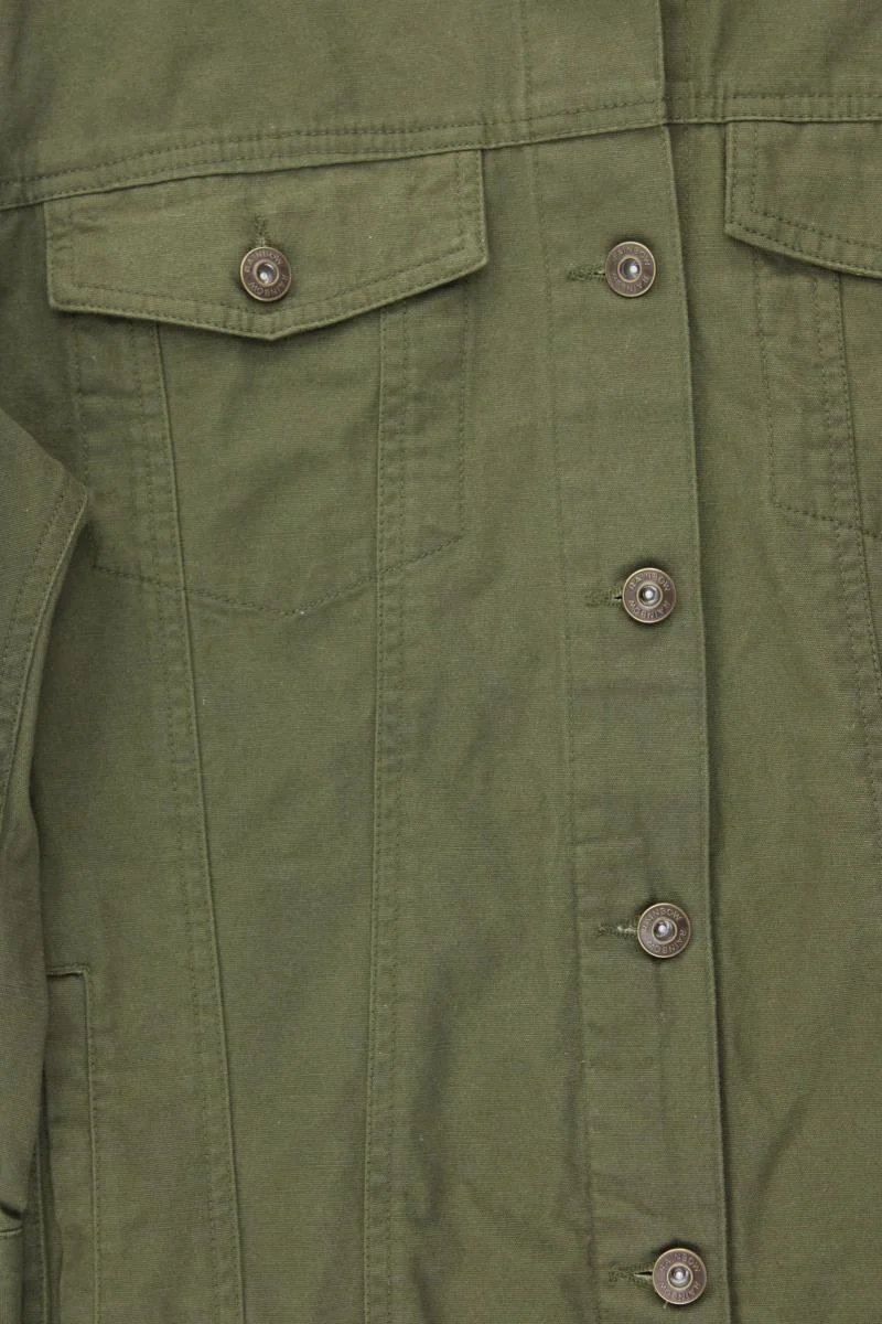 Rainbow Übergangsjacke Gr. 46 olivgrün aus Baumwolle