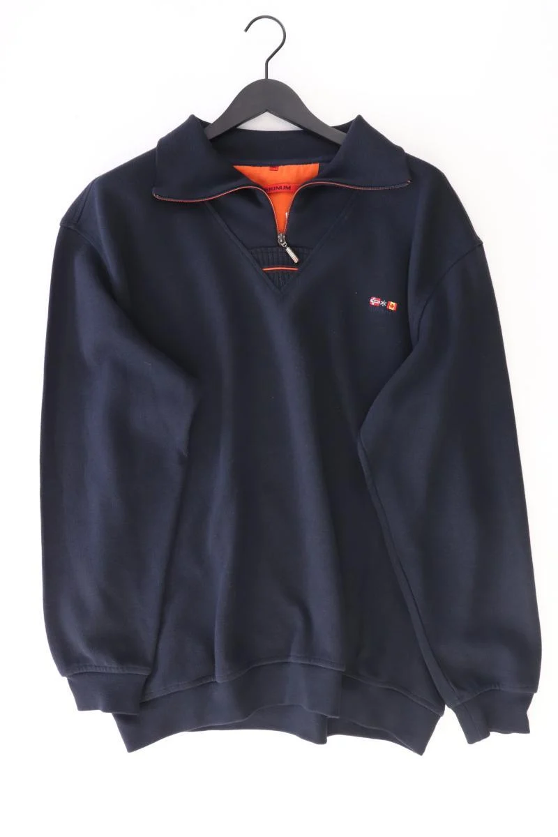 Signum Langarmpullover für Herren Gr. XXL blau aus Baumwolle