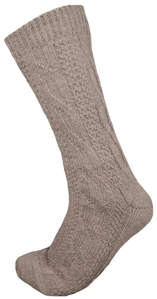 Kurze Trachtensocken Robin - Braun