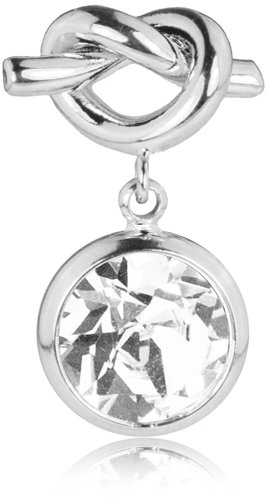 LUISIA® Ohrringe mit Knoten und Premium Kristall - Silber / Crystal