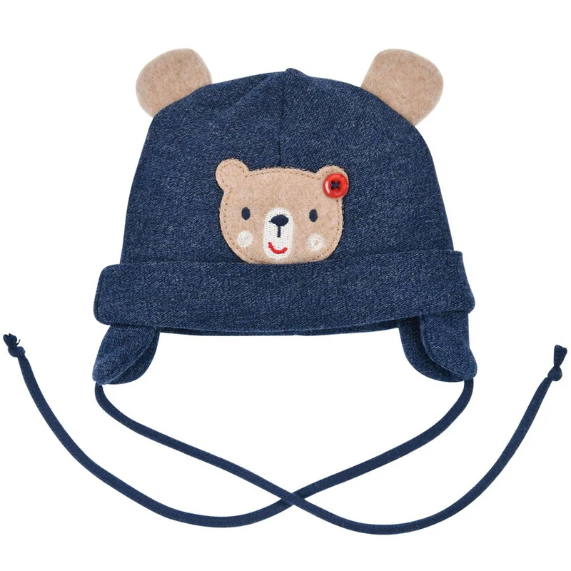 BONDI Baby Mütze "Bär" 93767 | Navy