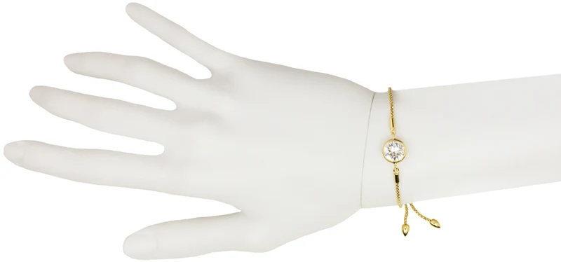 LUISIA® Armband "Ciri" mit Premium Kristallen - Silber / Light Peach