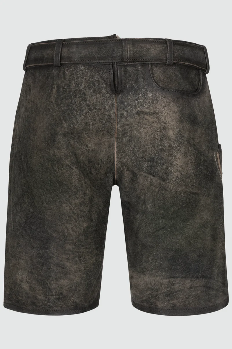 Herren Lederhose - ARIJUS % - Trachtenhose - Krüger Buam - 099610-000-0044 - mit Gürtel