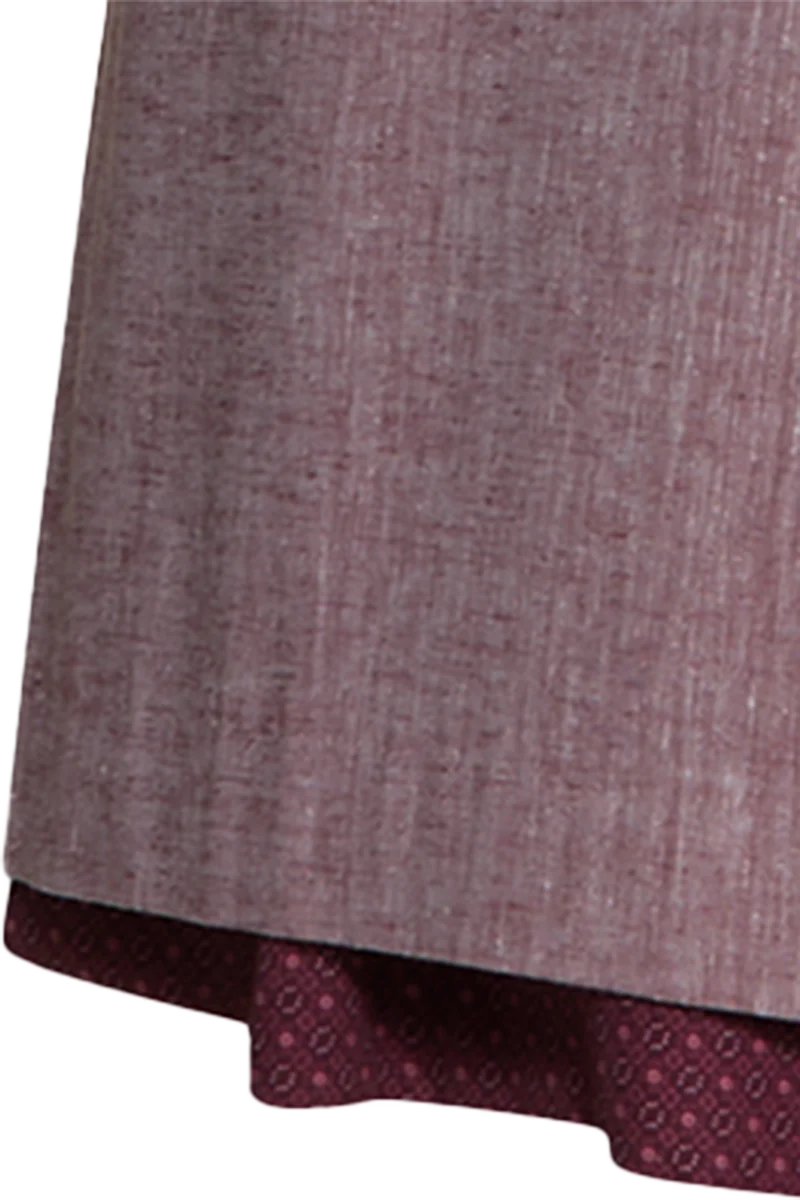 Baumwolldirndl lang mit Leinenschürze