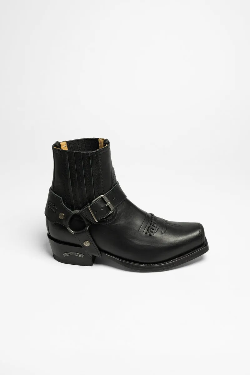 6445 58 SETA Unisex Bikerstiefelette Schwarz