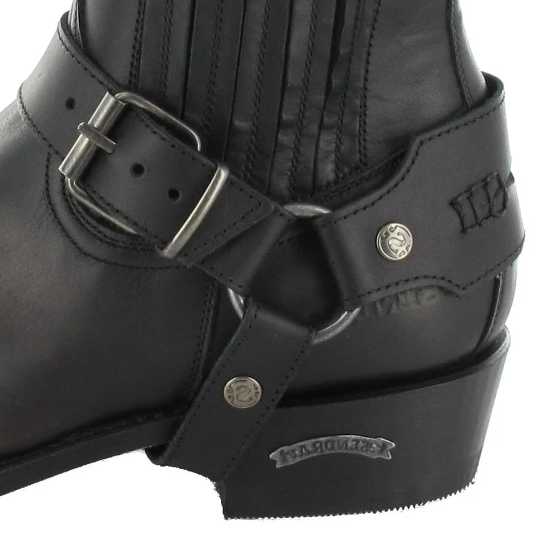 6445 58 SETA Unisex Bikerstiefelette Schwarz
