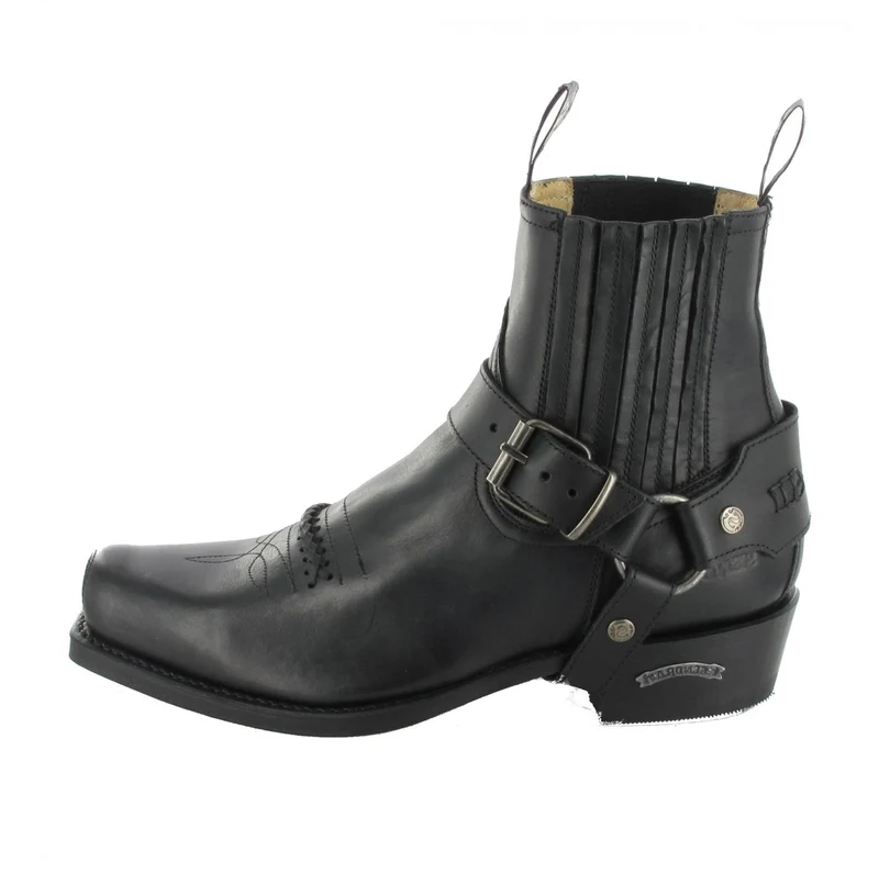 6445 58 SETA Unisex Bikerstiefelette Schwarz