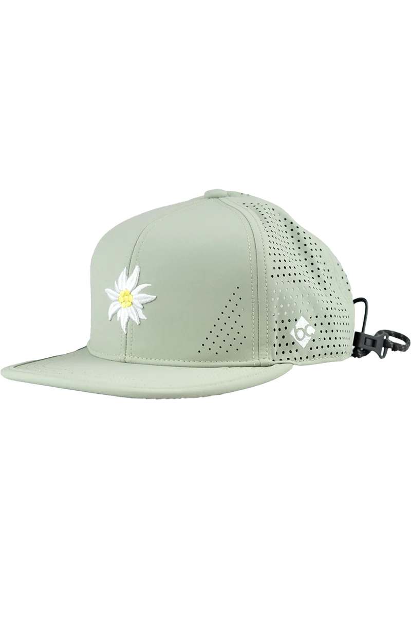 Unisex Snapback-Cap mit Edelweiß-Design und Sportfunktion