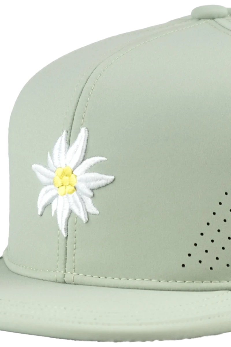 Unisex Snapback-Cap mit Edelweiß-Design und Sportfunktion