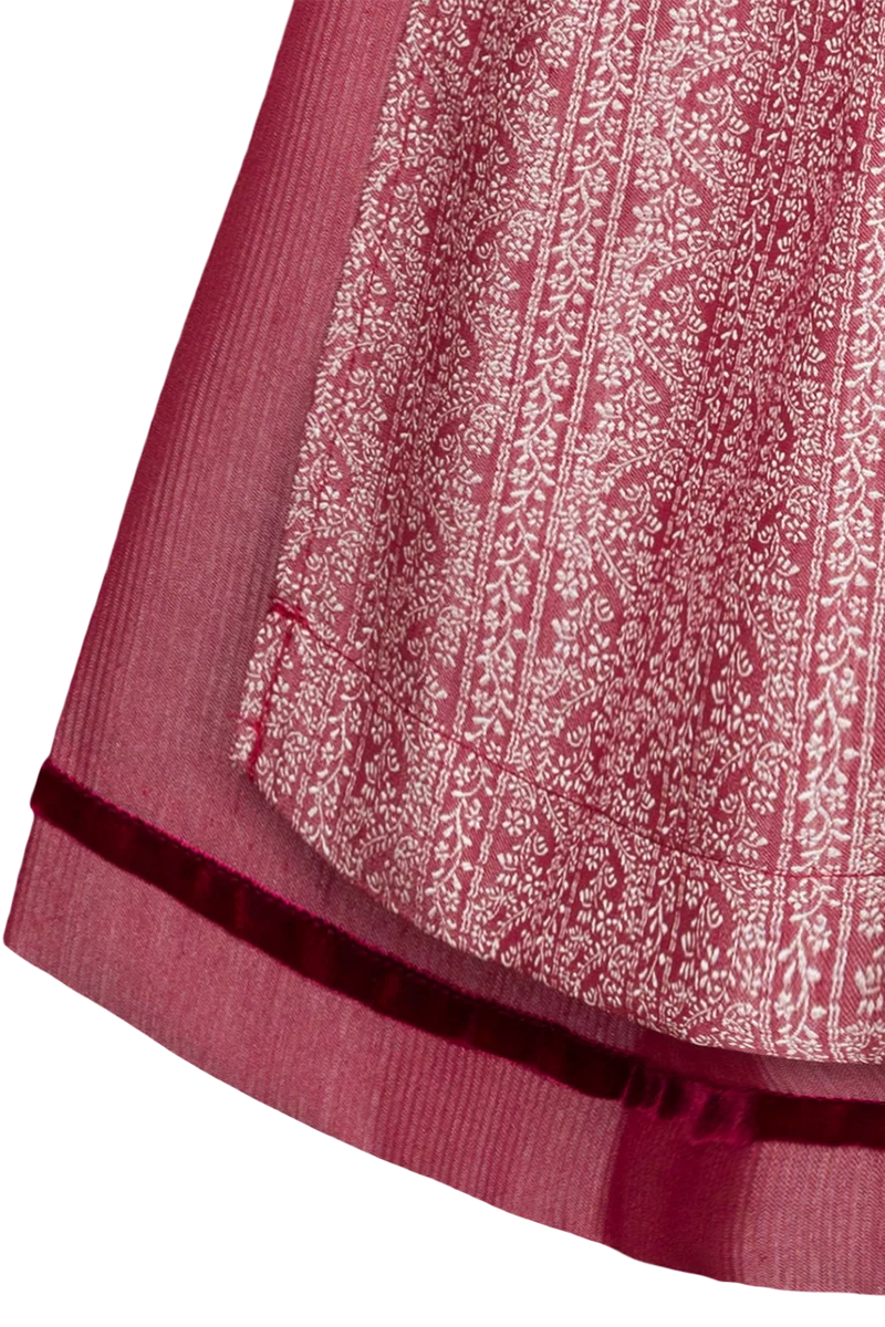 Kinderdirndl aus Samt mit Herz-Ausschnitt