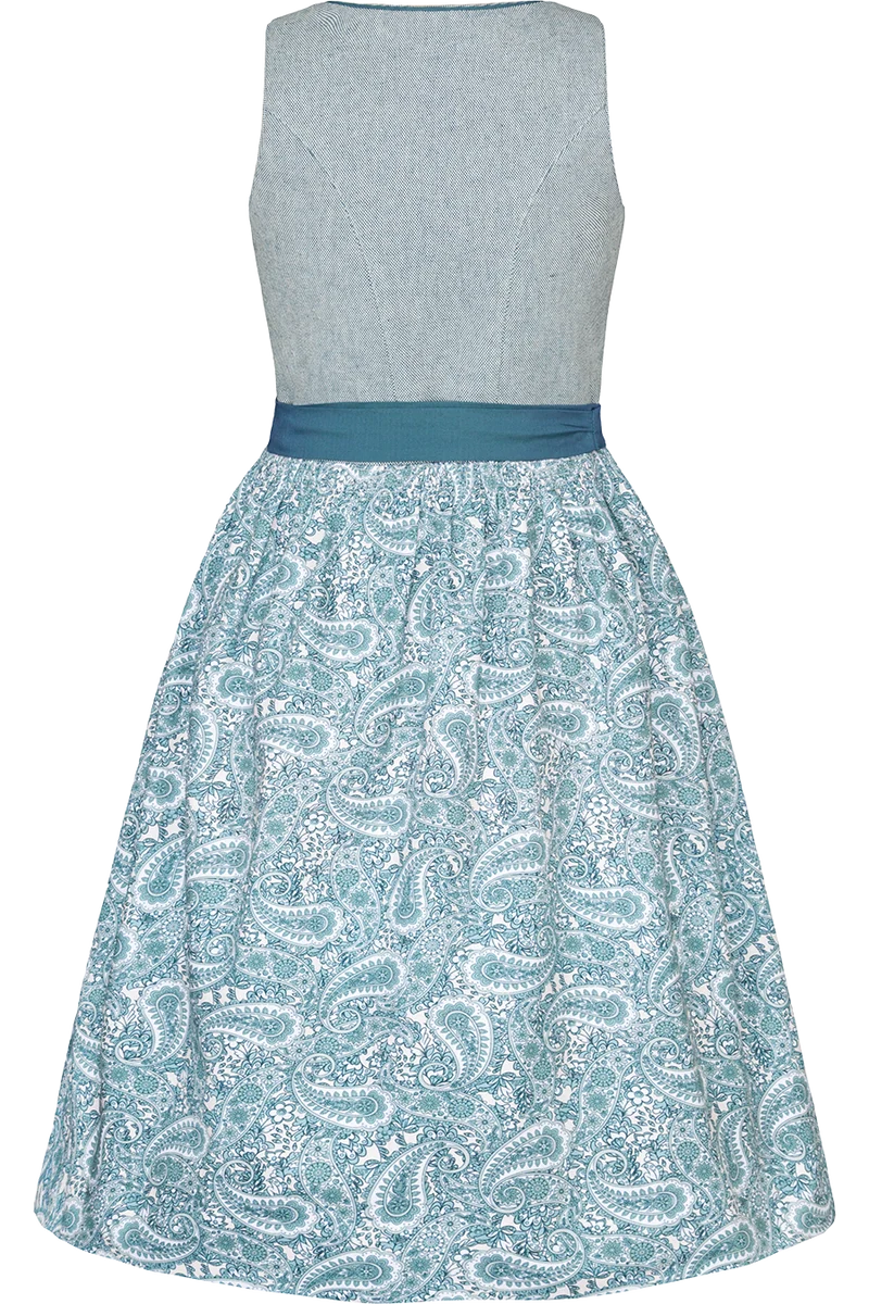 Kinderdirndl mit Paisleymuster und runder Ausschnitt