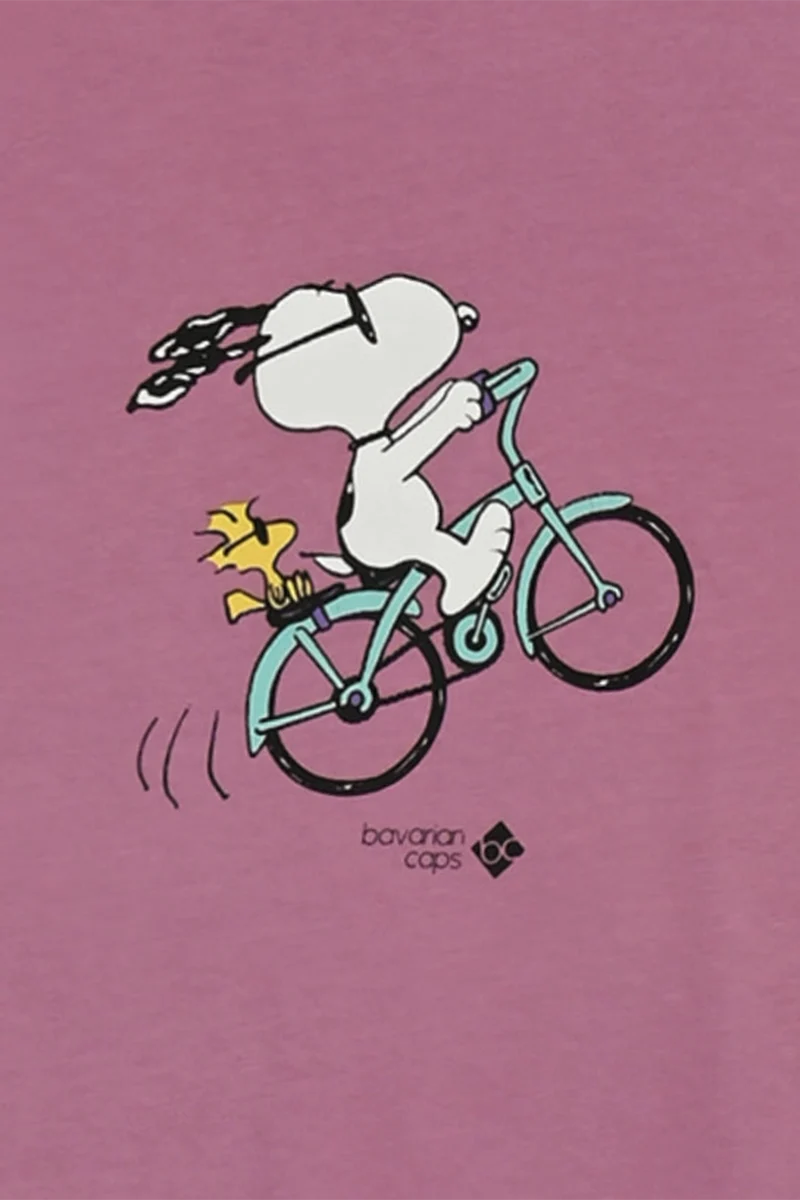 Damen T-Shirt mit Druck 'Peanuts Radln'