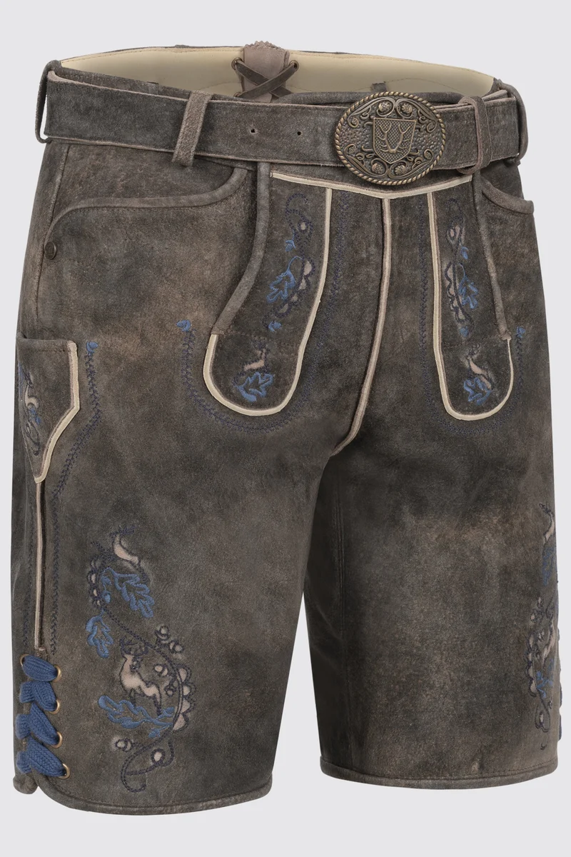 Herren Lederhose VASILI mit Gürtel % - Krüger Buam - 962670-000-0076